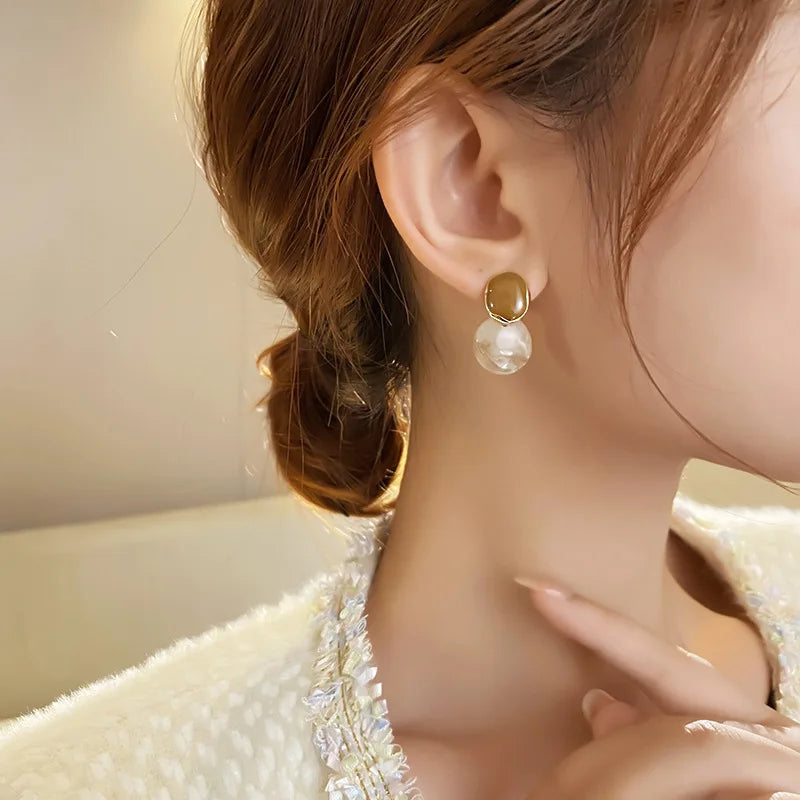 Zattora Verona Coffee Earrings - Premium Geometric Design